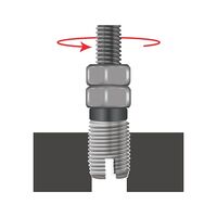 Installation Power Tool for Thread Inserts | M6 Compatibility | 1/4 Inch Hex Adapter | Durable Steel | by Wurth