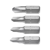 Tri Wing Bit Assortment | 4 Durable Pieces | Sizes 1-4 | by Wurth