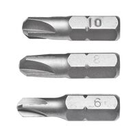 Torq Bit Assortment 3 Pieces | Includes Sizes 6, 8, 10 | Durable Construction | Compact Storage | @Each of 1 | by Wurth