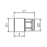 Pass Through Ratchet Socket | 12PT Multi Profile | Chrome-Plated Durability | @Each by Wurth