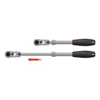 1/2 Inch Jointed Head Ratchet Extendable | Chrome-Vanadium Steel | Flexible Rotating Head | @Each by Wurth