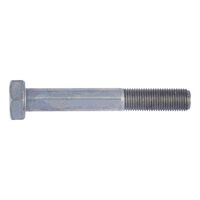 Hexagon bolt with shank and fine thread DIN 960, steel, strength class 10.9, zinc-nickel-plated, transparent passivated (P3E)