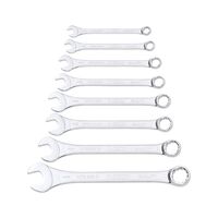 Inch Combination Wrench Set | 8 Pieces | Bi-Hex POWERDRIV Drive | Chrome Plated | @1 of 1 | by Wurth