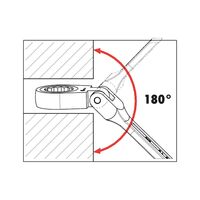 Metric Ratchet Combination Wrench | Flexible Ratchet Head | POWERDRIV® | Chrome Plated | by Wurth