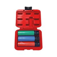 1/2 Inch Impact Socket Wrench Insert Set | Extra Long Design | 17mm, 19mm, 21mm Sizes | by Wurth