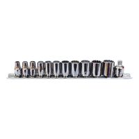 1/4 Inch Multi Socket Wrench Set | 12 Pieces | Chrome-Plated Finish | Multi-Purpose Design | by Wurth