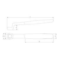VDE Metric Box End Wrench 13MM Offset | 1000V AC & 1500V DC Safe | Chrome-Vanadium Steel | by Wurth