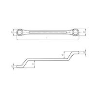 Inch Double Box End Wrench | POWERDRIV Drive | Ergonomic Design | Chrome Plated Finish | by Wurth