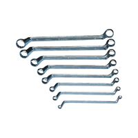 Metric Double Box End Wrench Set | 8 Pieces | Chrome-Vanadium Steel | 18° Offset Design | by Wurth