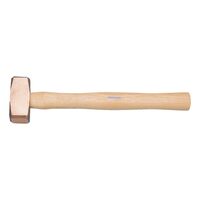 Copper Sledge Hammer 1000g | Double-Scutch Design | Hickory Handle | by Wurth