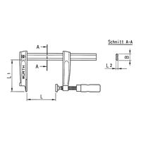 Quick-Action Lever Clamp | Steel Construction | Swivelling Pressure Plate | Fine Metered Ratchet Mechanism | by Wurth