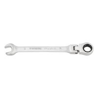 Flexible Ratcheting Combination Wrench | 180° Joint Movement | 72 Teeth Precision | Chrome Plated | @Each of 1 | by Wurth