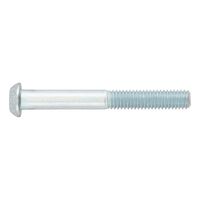 Screw with flattened half round head and hexagon socket ISO 7380-1 steel 010.9, zinc-plated blue passivated (A2K)