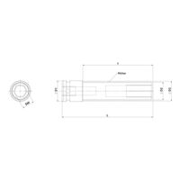 1/2 Inch Impact Socket Wrench Insert | Extra Long Design | Rotatable Plastic Sleeve | Ideal for Deep-Seated Wheel Nuts | by Wurth