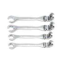 Metric Double End Flare Nut Wrench Set | 4 Pieces | POWERDRIV Drive | Chrome-Plated | by Wurth