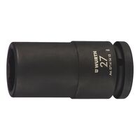 3/4-inch impact socket wrench insert hexagon, metric, long