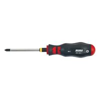 PH Screwdriver with Hexagon Shank | 80mm Blade | Ergonomic Handle | Durable Chrome-Plated Finish | @Each by Wurth