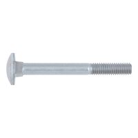 Round head screw with square neck DIN 603, steel, strength class 8.8, zinc-plated, blue passivated (A2K)