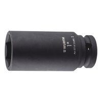 1/2 inch impact socket wrench, inch, hex., long