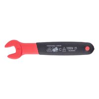 Straight Metric VDE Single Open-End Wrench | Insulated for Live Parts | Chrome-Vanadium Steel | by Wurth