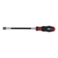 1/4 Inch Screwdriver with Quick Change Chuck | Flexible Shaft | Durable Nickel-Plated Head | by Wurth