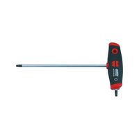 T Handle TX27 Screwdriver with Side Tip | Chrome Plated | Ergonomic Grip | by Wurth