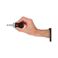 Mini Ratchet Screwdriver Set | 12 Pieces | Ergonomic Handle & 45 Teeth Ratchet | Max Torque 40 Nm | by Wurth
