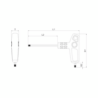 T-handle 2-component Hex Key with Side Drive | Chrome Plated | Ergonomic Design | 4mm Tip Size | by Wurth