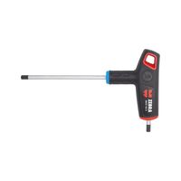 T-handle 2-component Hex Key with Side Drive | Chrome Plated | 5mm Tip Size | Ergonomic Design | by Wurth