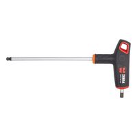 T-handle 2C Hex Key with Ball Head | Chrome Plated | 6mm Tip Size | Ergonomic Design | by Wurth