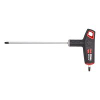 T-handle 2-component TX27 with Side Drive | Asymmetric Grip | Chrome Plated | @Each by Wurth