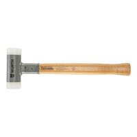 Recoil-free hammer with nylon striking surfaces