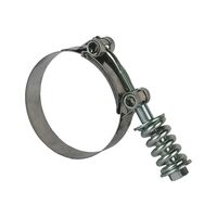 Heavy Duty Hose Clamp with Spring | Auto Re-Tensioning | 64-74 mm Grip Range | by Wurth