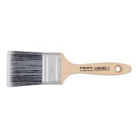 Flat Brush WB for Water-Based Paints | Synthetic Bristles | Stainless Steel Ferrule | Comfortable Wooden Handle | by Wurth