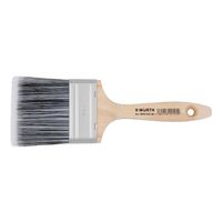 Flat Brush WB for Water-Based Paints | Synthetic Bristles | Stainless Steel Ferrule | Comfortable Wooden Handle | by Wurth