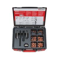 TIME SERT Spark Plug Thread Repair Assortment | M14 x 1.25 | 75 Pieces | Copper Coated Bushings | by Wurth