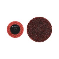 Small Abrasives Mini Fleece Disc | 50mm Diameter | Medium Grit 180 | Quick-Change Compatible | @Pack of 10 | by Wurth