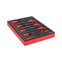 VDE Open End Wrench Set | 9 Pieces | Carbon Finish | Compatible with ORSY System | by Wurth