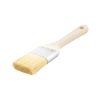 Flat Brush LM Economy | Synthetic Bristles | Comfortable Wooden Handle | Solvent-Based Paints | by Wurth