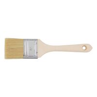 Flat Brush LM Economy | Synthetic Bristles | Comfortable Wooden Handle | Solvent-Based Paints | by Wurth
