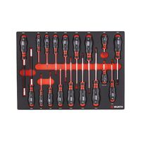 Screwdriver Set 841 | 18 Pieces | Carbon Finish | ORSY Compatible | by Wurth