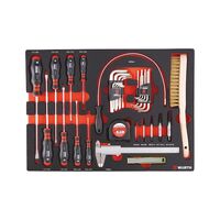 Screwdriver and Ratchet Key Set | 35 Pieces | ORSY Compatible | Carbon Finish | by Wurth