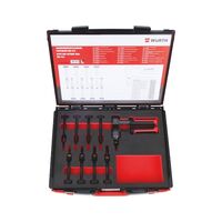 HES 412 Handheld Setting Pliers | 16-Piece Assortment | Quick-Change System | M4 to M12 Compatibility | @PCS of 1 | by Wurth