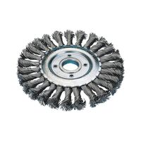 Wheel brush Braided steel with hole