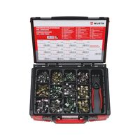 Screwless Hose Clamp Assortment | 511 Pieces | Robust System Case | Quick Installation | by Wurth