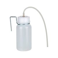Brake Fluid Collection Bottle | 1 Litre Capacity | Elastic Silicone Hose | Screw Cap & Zinc-Plated Hook | by Wurth