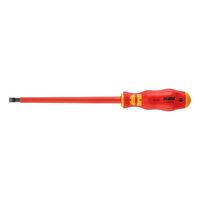 VDE Flat Slotted Screwdriver | Insulated for Live Parts | IEC 60900 Compliant | by Wurth