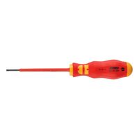 VDE Flat Slotted Screwdriver | Insulated for Live Parts | 10 kV Tested | by Wurth