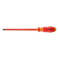 VDE Flat Slotted Screwdriver | Insulated for Live Parts | 1,000V AC & 1,500V DC | by Wurth