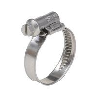 Hose Clamp A4 with Asymmetrical Lock | Stainless Steel | 100-120mm Grip Range | 12mm Band Width | @Pack of 10 | by Wurth